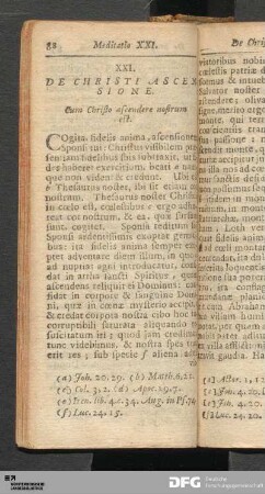 [Meditatio XXI. bis XXX.]