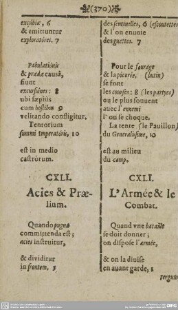 CXLI. - Clausula. La Conclusion. Beschluß. Zamkniente.