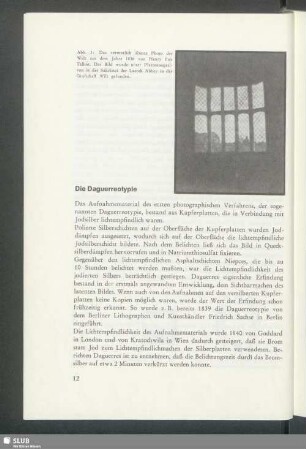 Die Daguerreotypie