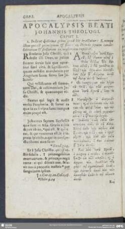 Apocalypsis Beati Johannis Theologi