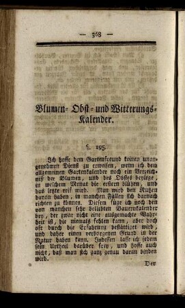 § 195. Der Monat Jäner.