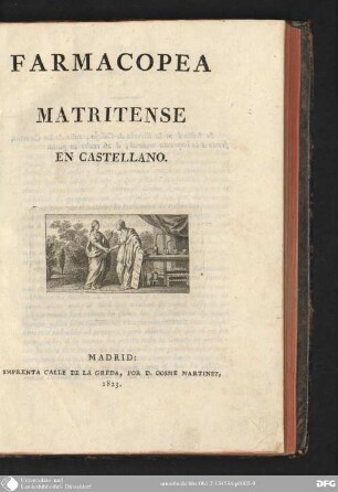 Farmacopea Matritense en Castellano