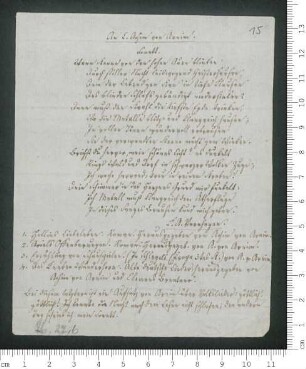 "An L. Achim von Arnim. Sonett" und "An David Mendel. In ein Exemplar des Almanachs 1804"