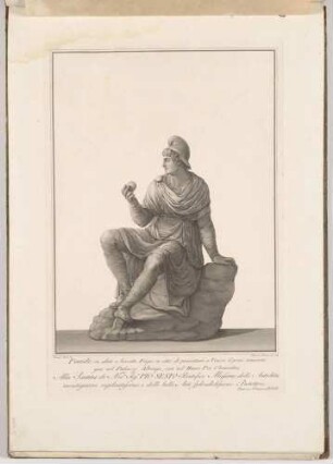 Paride in abito e berretto Frigio (Paris Altemps), aus der Folge "Choix des meilleures statues antiques"