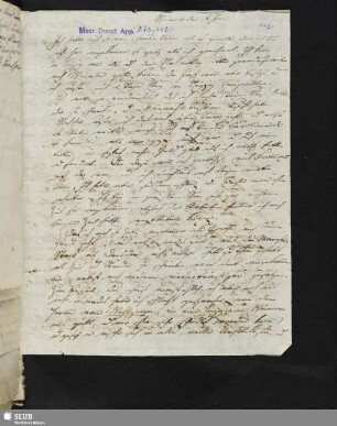 Nr. 112: F. Tieck an Ludwig Tieck. Weimar, 16.06.[ohne Jahr].