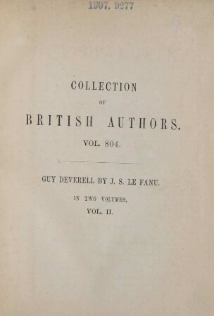 Vol. 2: Guy Deverell