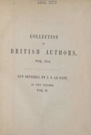 Vol. 2: Guy Deverell