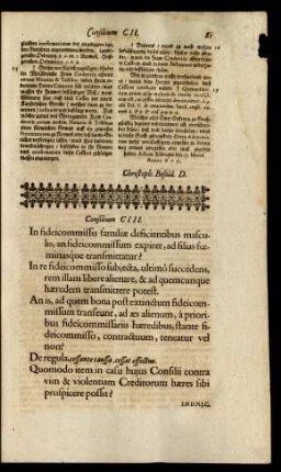 Consilium CIII.