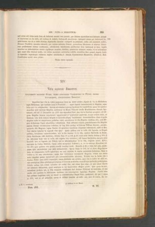 XIV. Vita Sanctæ Birgittæ. Auctoribus Magistro Petro, Primo Confessore Vadstenensi Et Petro, Priore Alvastrensi, Confessoribus Birgittæ.