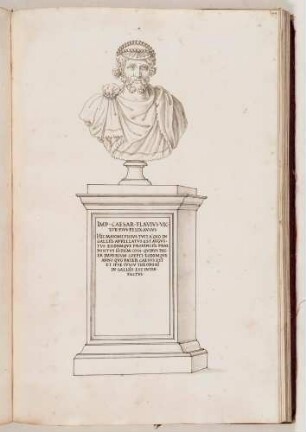 Bildnisbüste des römischen Kaisers Flavius Victor, in: Series continuata omnium Imperatorum [...], Bd. 2, Bl. 54
