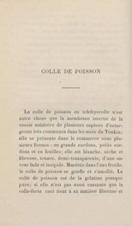 Colle de poisson