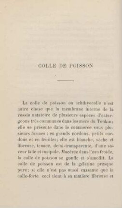 Colle de poisson