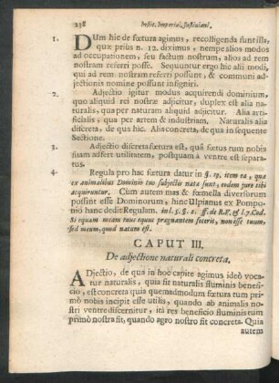 Caput III. De adjectione naturali concreta