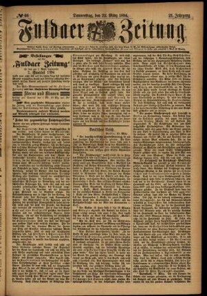 Ausgabe vom Donnerstag, den 22. März 1894.