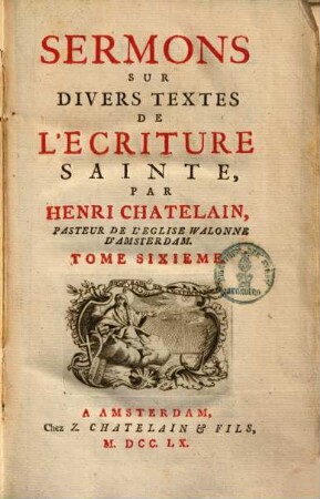 Sermons sur divers textes de l'ecriture sainte, 6