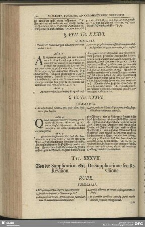 Tit. XXXVII. Von der Supplication oder Revision