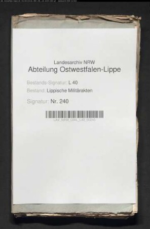Fahndung nach desertierten kurhannöverschen Soldaten vornehmlich lipp. Herkunft und deren Auslieferung - Einzelfälle