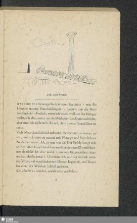 Die Anfänge