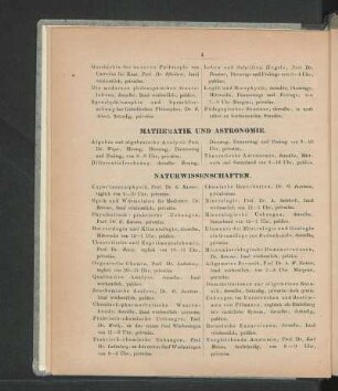 Mathematik und Astronomie.