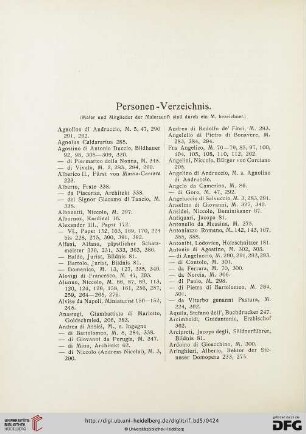 Personen - Verzeichnis