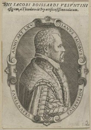 Bildnis des Ianvs Iacobvs Boissardvs