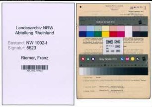 Entnazifizierung Franz Riemer, geb. 23.04.1900 (Kaufm.Angest.)