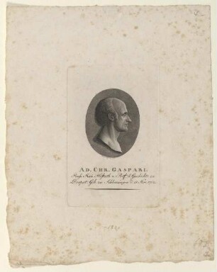Bildnis des Ad. Chr. Gaspari