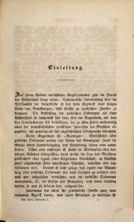 Grundsätze der politischen Oekonomie : nebst einigen Anwendungen auf die Gesellschaftswissenschaft, 1