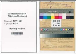 Entnazifizierung Herbert Barking , geb. 25.07.1912 (Bergassessor)