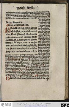 Prosa tertia secundi libri