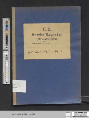 Sterberegister Güldendorf 1933