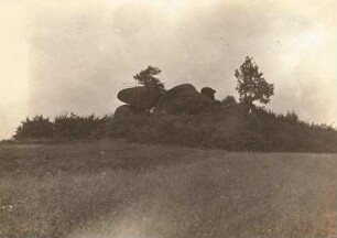 Zittauer Gebirge. Heidenstein (Granitfelsen) bei Weigsdorf