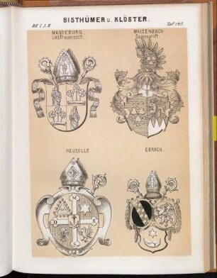 Taf. 143. Magdeburg. Liebfrauenstift. - Waizenbach Damenstift. - Neuzelle - Ebrach.