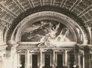 Leipzig, Universität : Leipzig. Universität. Wandbild von Friedrich Preller dem Jüngeren "Prometheus bringt den Menschen das Feuer"