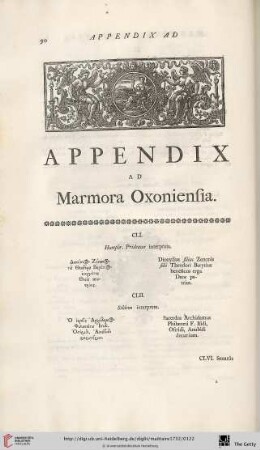 Appendix ad Marmora Oxoniensia