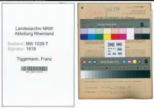 Entnazifizierung Franz Tiggemann , geb. 14.04.1905 (Landwirt)