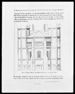 Rekonstruktion des romanischen Chores des Freiburger Münsters
