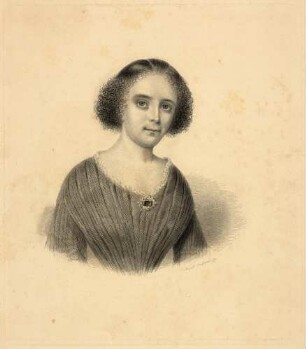 Hüssener, Auguste: Porträt Louise Franziska Aston