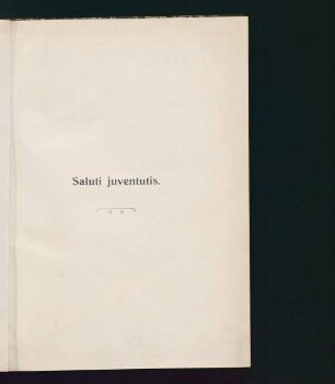 Saluti juventutis : der Zusammenhang körperlicher und geistiger Entwicklung in den ersten zwanzig Lebensjahren des Menschen ; eine sozial-statistische Untersuchung ; mit ... zahlreichen Tabellen