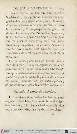 Seconde Femme-de-chambre