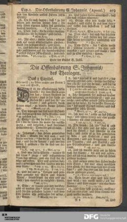Die Offenbahrung S. Johannis/ des Theologen.