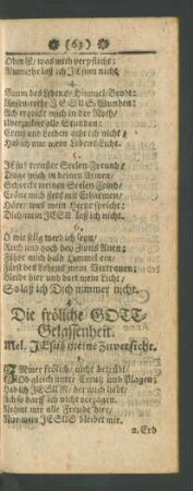 40. Die fröhliche GOTT-Gelassenheit