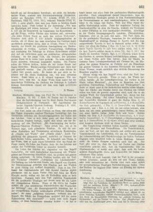 462-463 [Rezension] Mausbach, Joseph, Christentum und Weltmoral