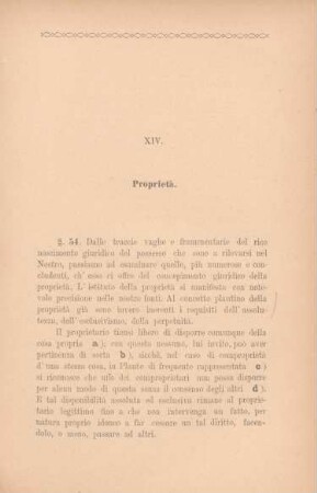 XIV. Proprietà
