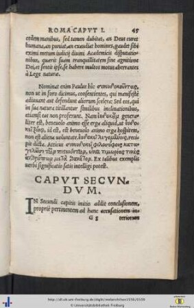 In epistolam ad Rom. Cap. II.