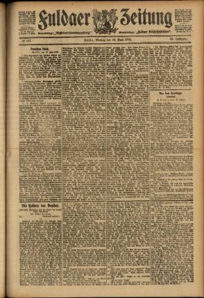 Ausgabe vom Montag, den 18. Juni 1906.