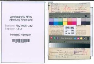 Entnazifizierung Hermann Koester , geb. 22.02.1894 (Amtmann)