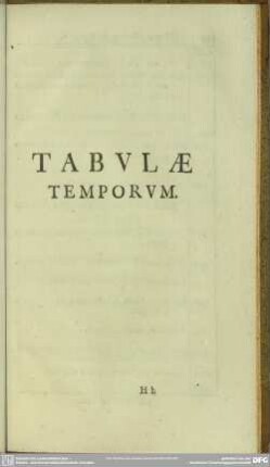 Tabulae Temporum