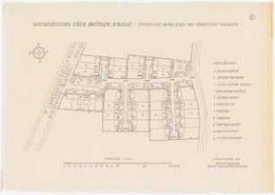 Gartenanlage Brühler Straße (Wohnungen für Belgische Besatzungsangehörige), Köln: Öffentliche Grünflächen und einheitliche Vorgärten 1:500