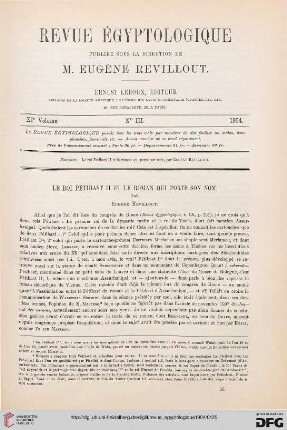 11: Le roi Pétibast II et le roman qui porte son nom, [1]